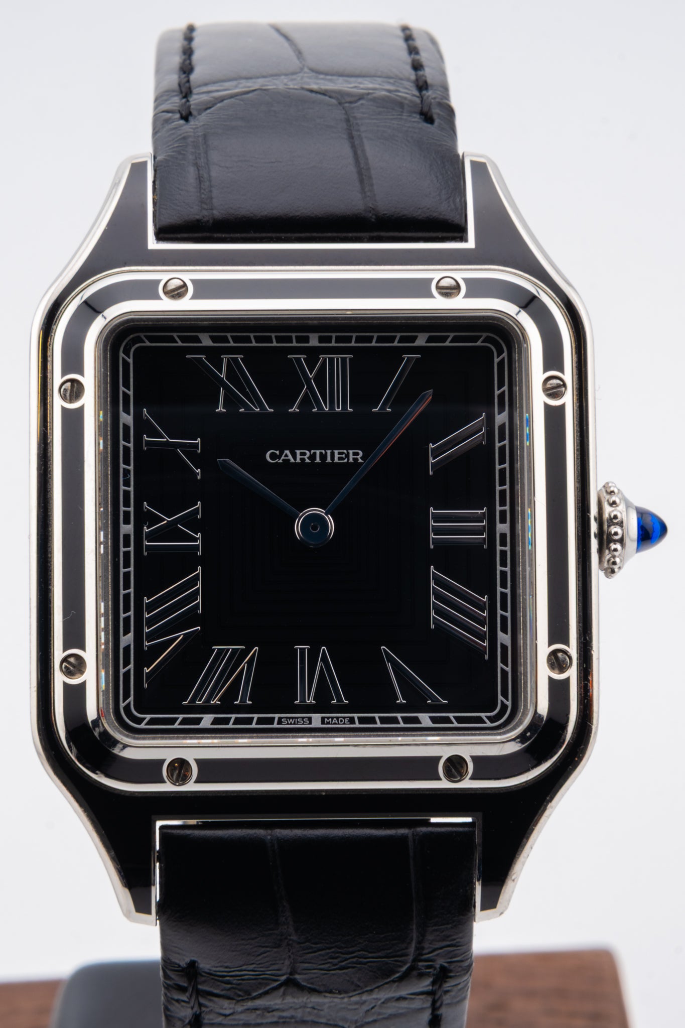 Cartier Santos Dumont Black Lacquer WSSA0046 