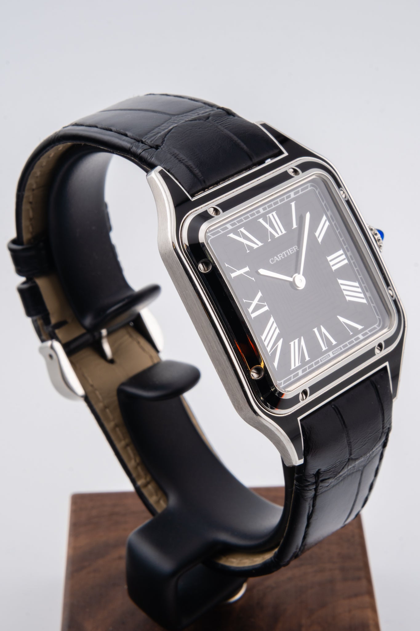 Cartier Santos Dumont Black Lacquer WSSA0046 