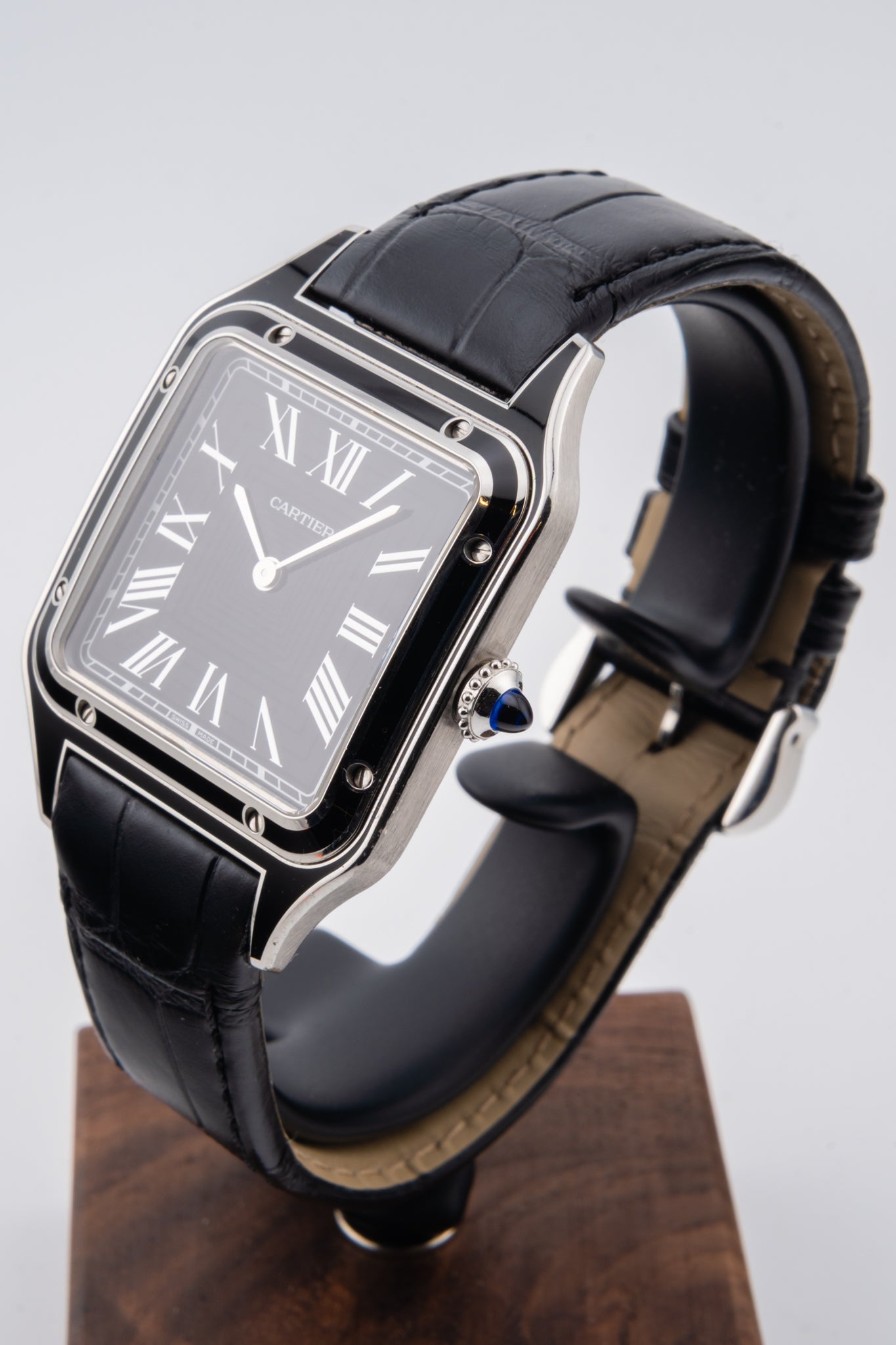 Cartier Santos Dumont Black Lacquer WSSA0046 
