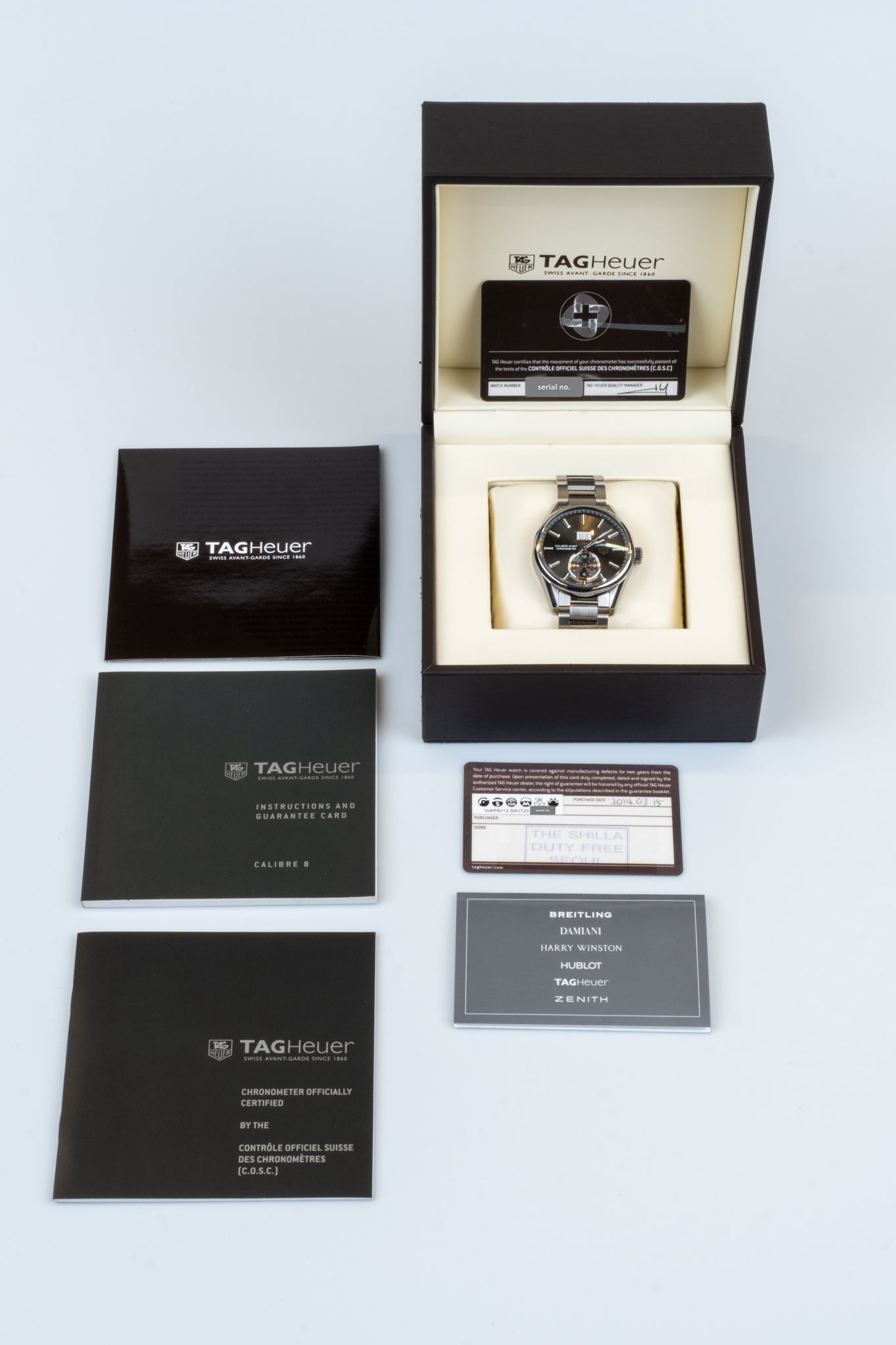 TAG Heuer Carrera Calibre 8 WAR5012.BA0723